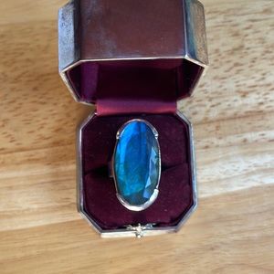 Large Labradorite Silver Ring